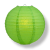 Green paper lantern on a white background