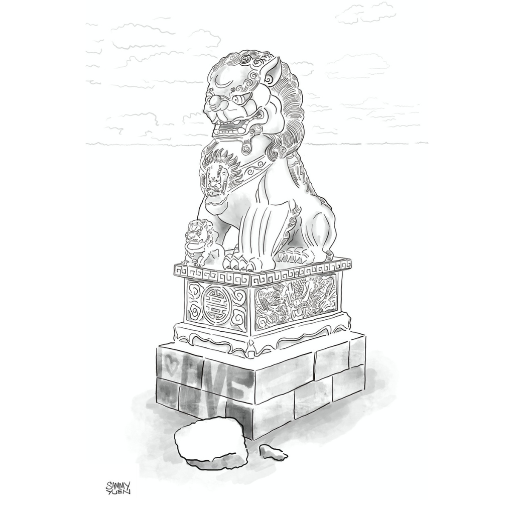 Guardian Lion and Preservationist Albert Okura of Amboy, CA (Set)