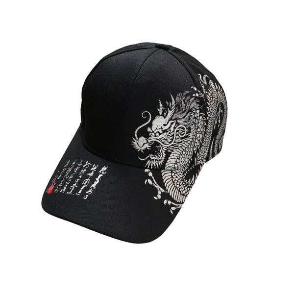 Dragon Print Hat - Onyx