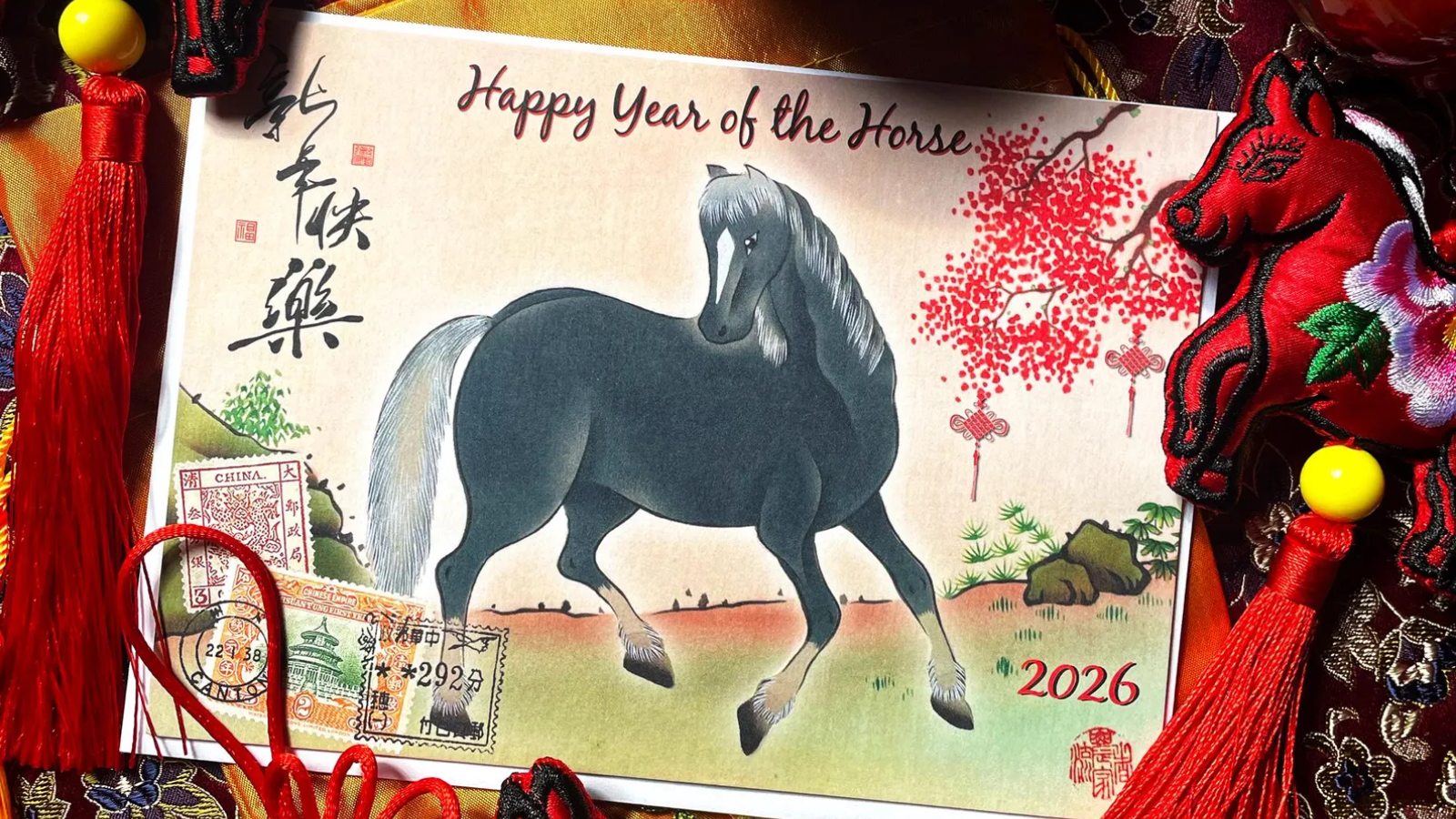 Year of the Horse card