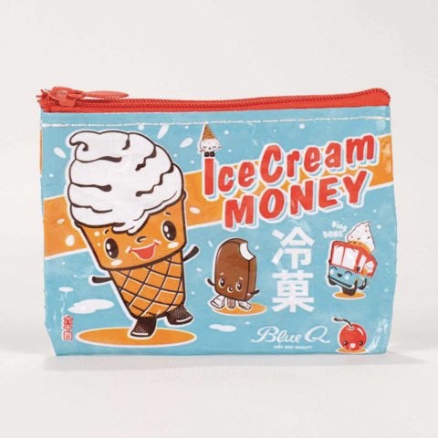 Nylon Coin Purse: Ice Cream Money