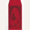 Red envelope with horse design