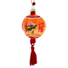 Orange Small Lantern Glass Ornament