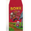 Red 'Bonk' envelope with cartoon characters and a basketball hoop on a white background