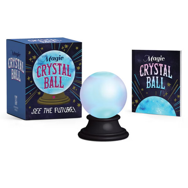 Magic crystal ball kit box, booklet and figure dispalyed