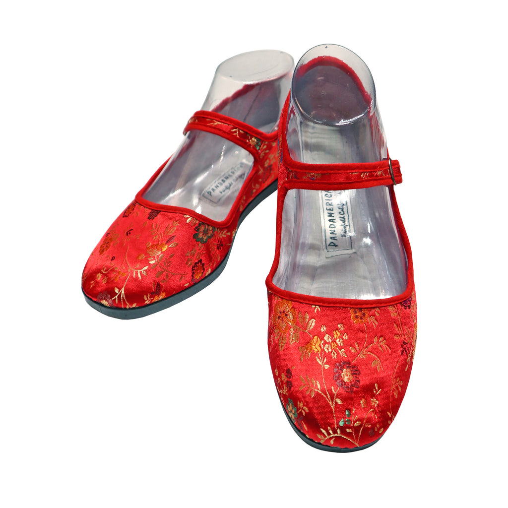 Floral Brocade Mary Janes (Various Colors)
