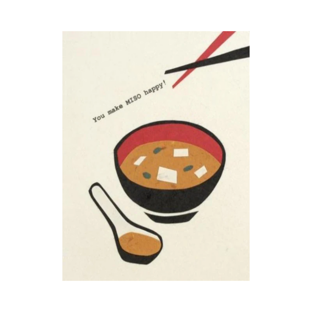 Handcrafted Cards: You Make Miso Happy