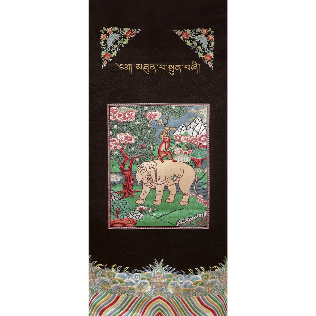 Four Friends Buddhist Tapestry