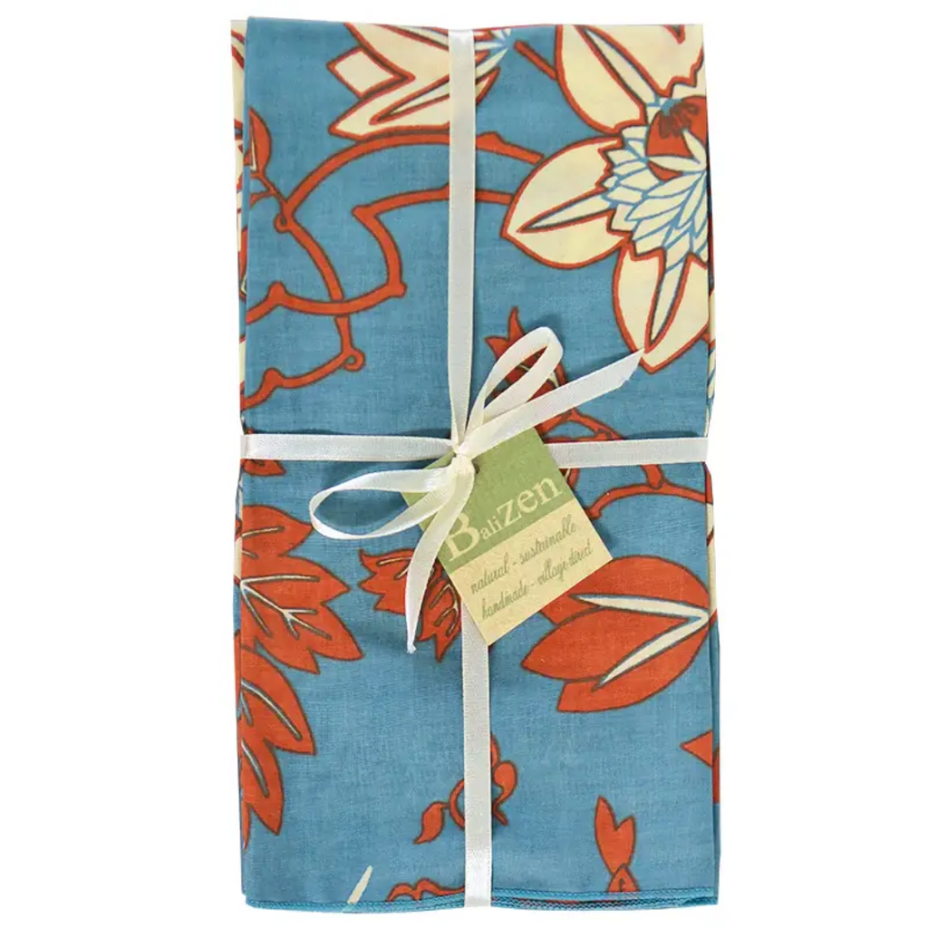Printed Cotton Napkins - Set of 4 (Various Colors)