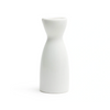 White ceramic vase on a white background