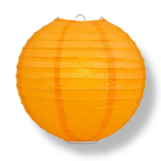 Orange Wire Frame Spherical Paper Lantern