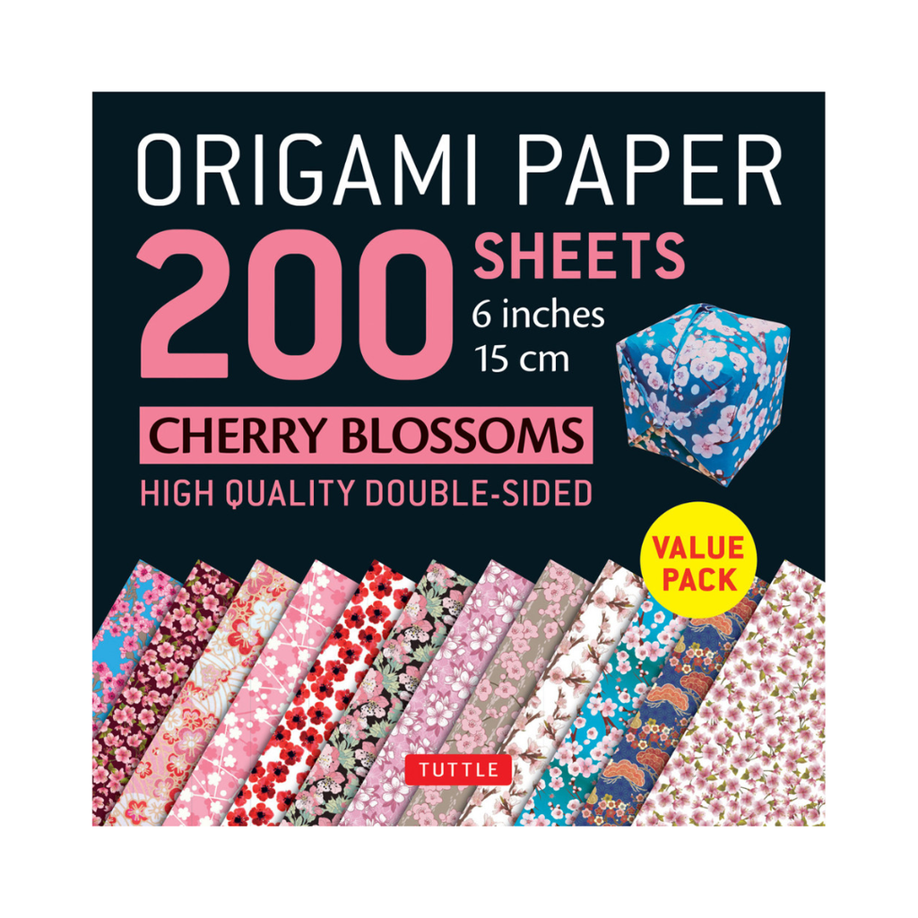 Origami Paper 200 Sheets - Cherry Blossoms (6 inches)