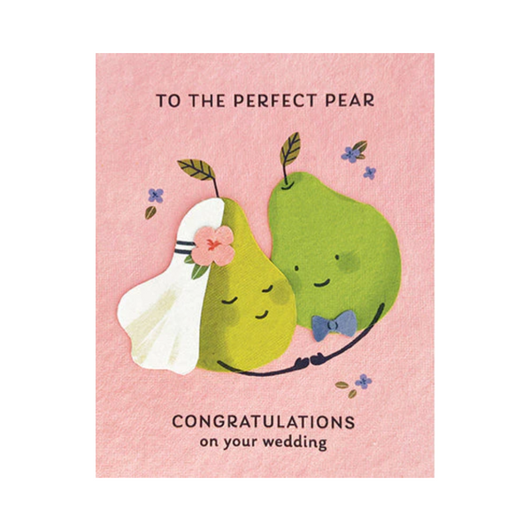 "Perfect Pear Wedding" card