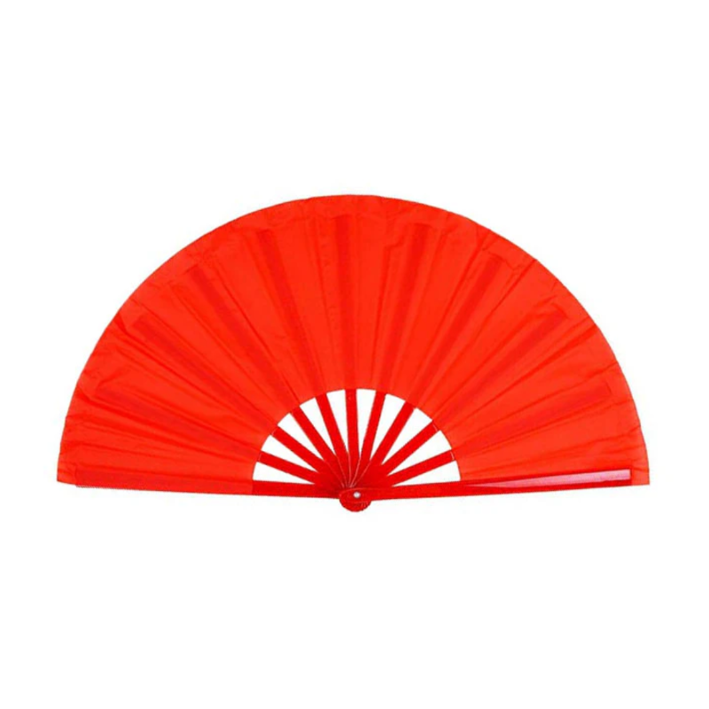 Solid Color Nylon Fabric Fan - Assorted Colors