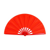 Red fan on white background