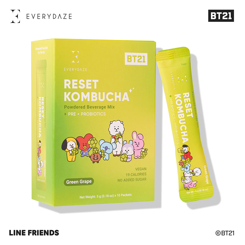 Everydaze Reset Kombucha Green Grape
