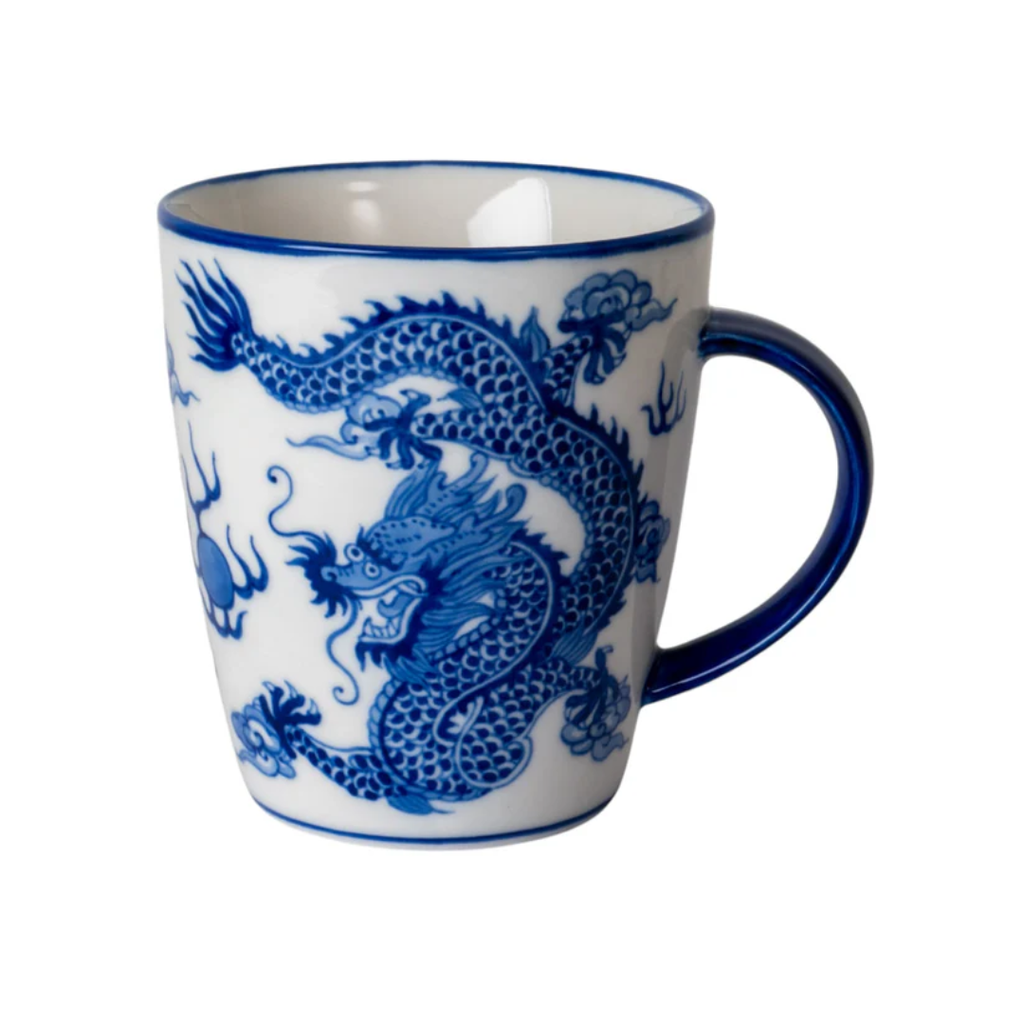 Ryu Dragon Porcelain Mug - 4 in