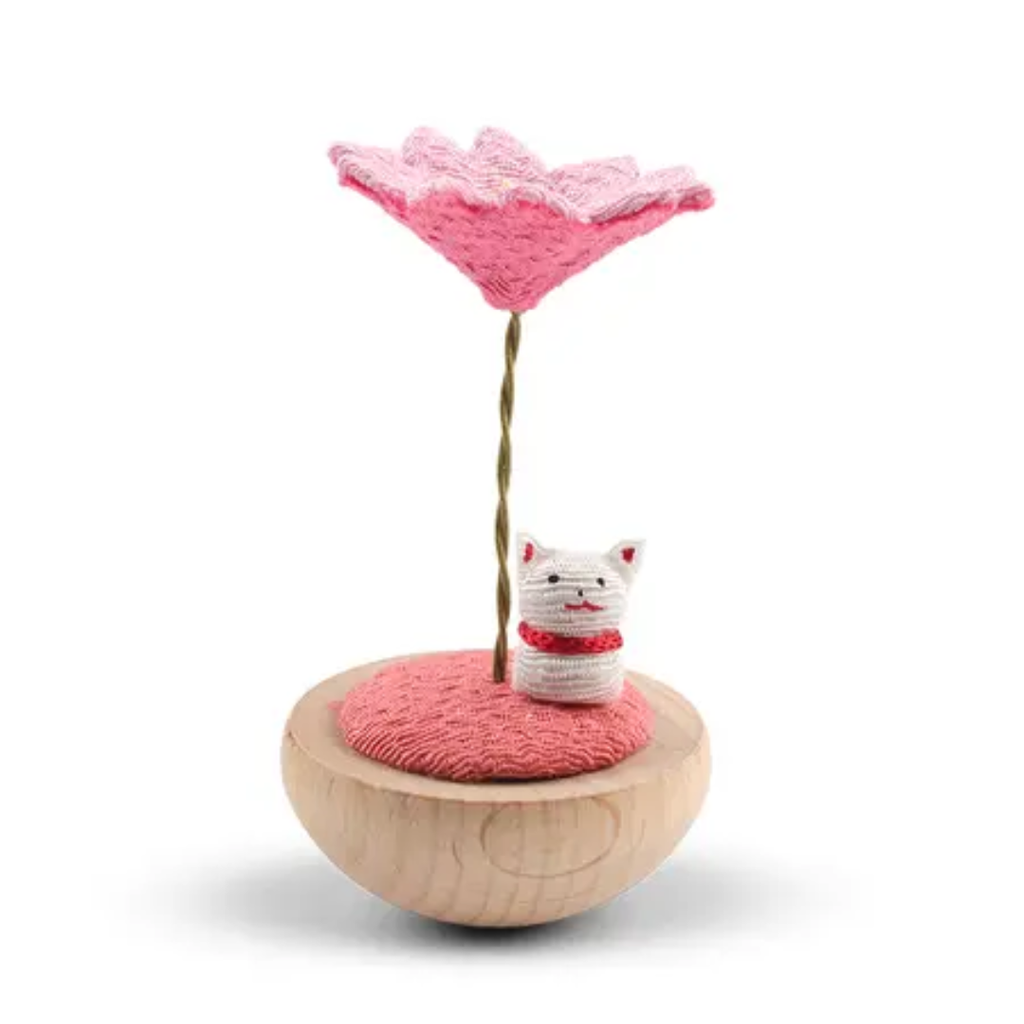 Sakura and Cat Figurine