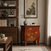 Red Shanxi Chest with 3 Drawers