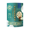 Popcorn package with shiso sour cream flavor on a white background