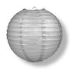 Silver paper lantern on a white background