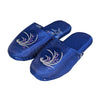 Seasonal Flower Brocade Comfy Slippers royal blue