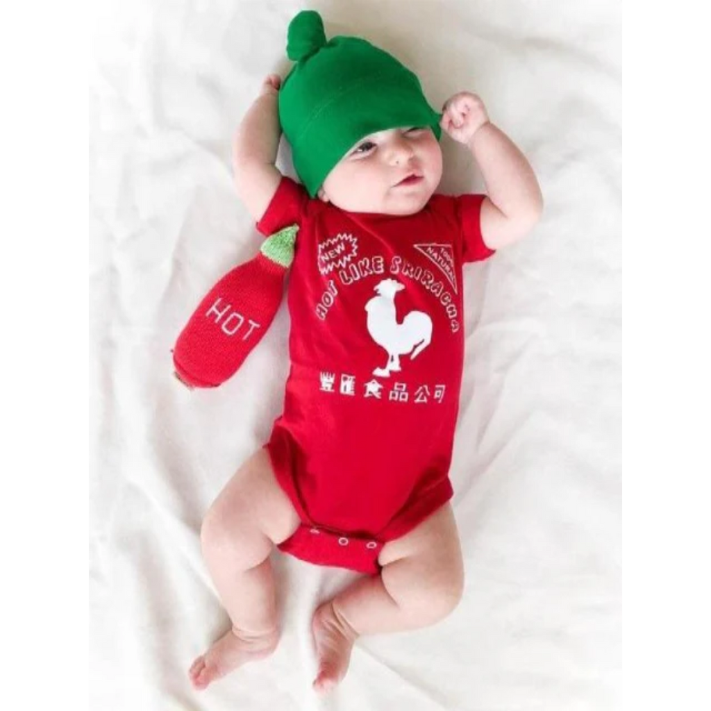 Sriracha Rooster Onesie Set