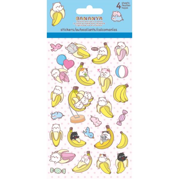 The popular bananya sticker pack