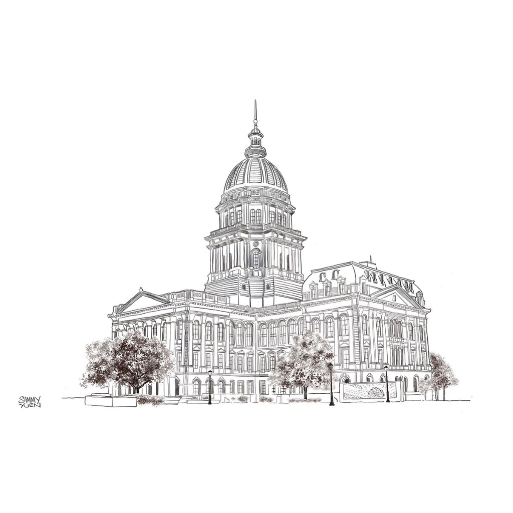 State Capitol of Illinois and Representative Theresa Mah (Set)