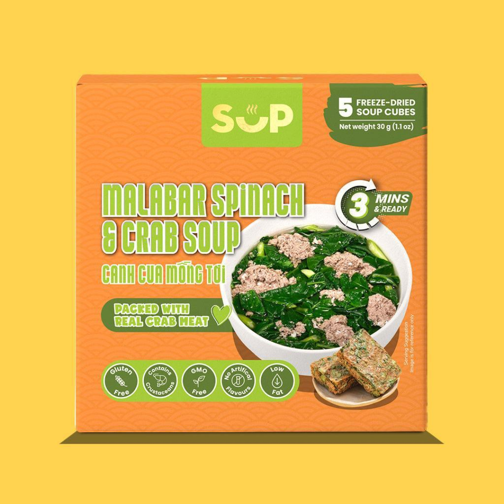 SUP Malabar Spinach & Crab Soup (Canh Cua Mong Tui)