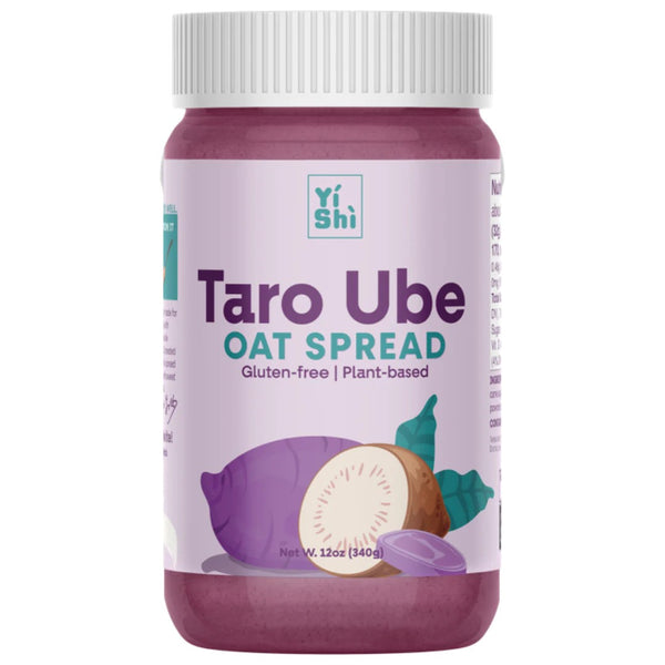 Jar of taro ube oat spread
