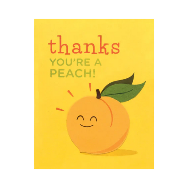 Good Paper's "Thanks you're a peach" card