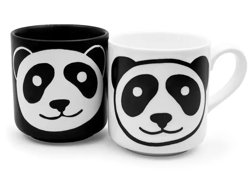3"H Mug White/Panda