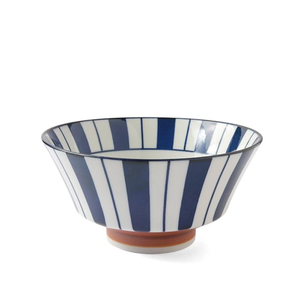 Tokusa Blue and White Ramen Bowl - 8.25 in