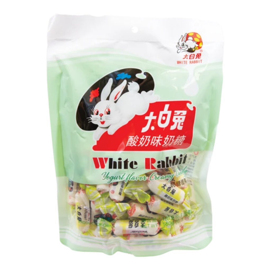 White Rabbit Yogurt Flavor Candy - 180 grams (6.3 ounces)