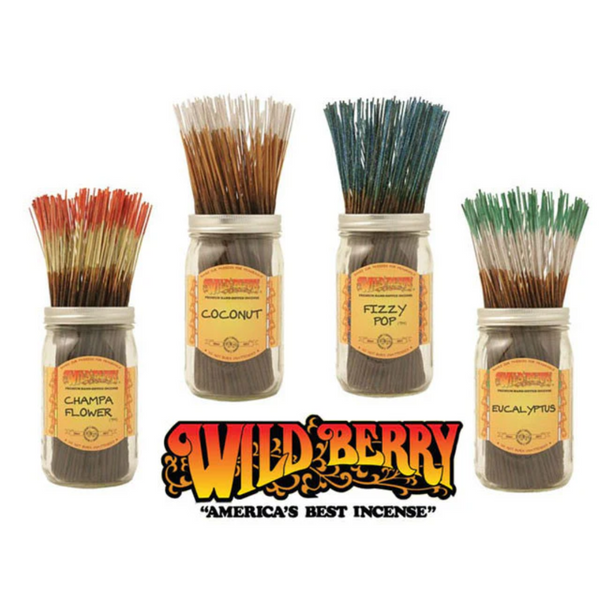 4 jars of Wild Berry-Thick incense sticks