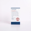 Wild Orchard Spring Black organic loose leaf black tea in a white box with dark blue top and bottom bands, standing upright on a white surface against a white background.