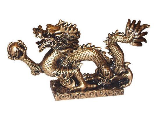 dragon with pearl statue