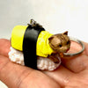 Sushi Cat Key Charm - Brown Cat with Egg