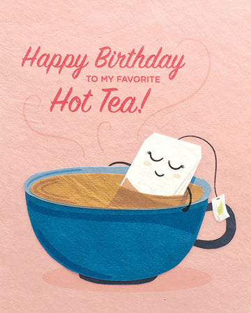 Handcrafted Cards: Hot Tea Birthday
