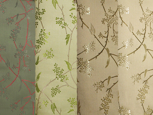 Spring Blossom Design Silk Rayon Brocade