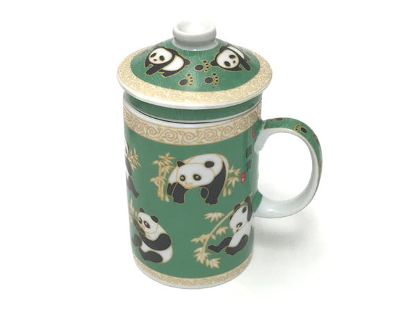 Panda design mug with infuser