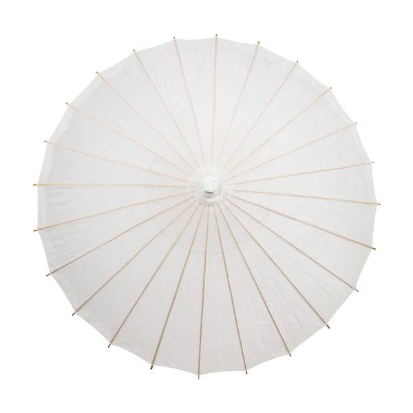 Off-White/Biege Paper Parasol front view