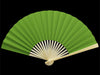 Fresh grass green paper folding fan