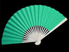Vibrant teal green paper folding fan