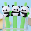 Panda Retractable Gel Pen - three panda pens in different poses