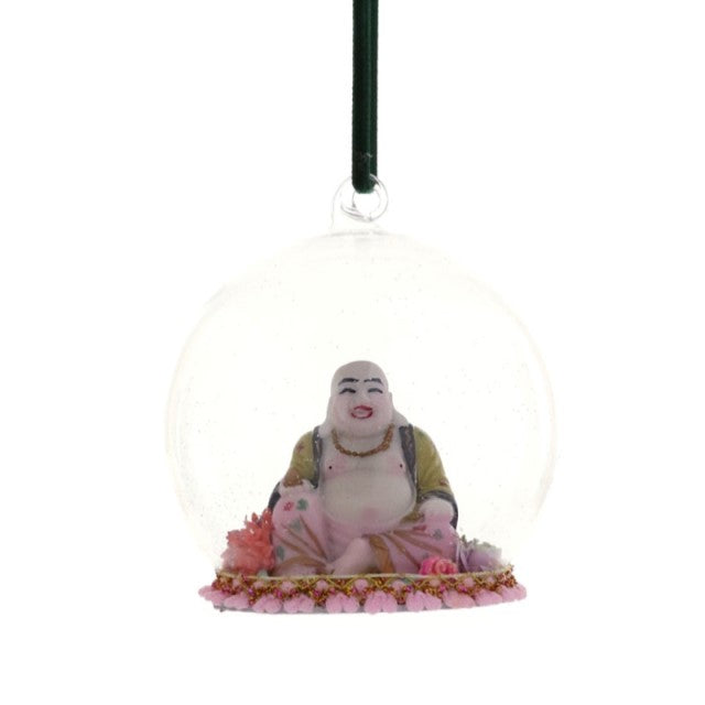 Buddha Globe Glass Ornament