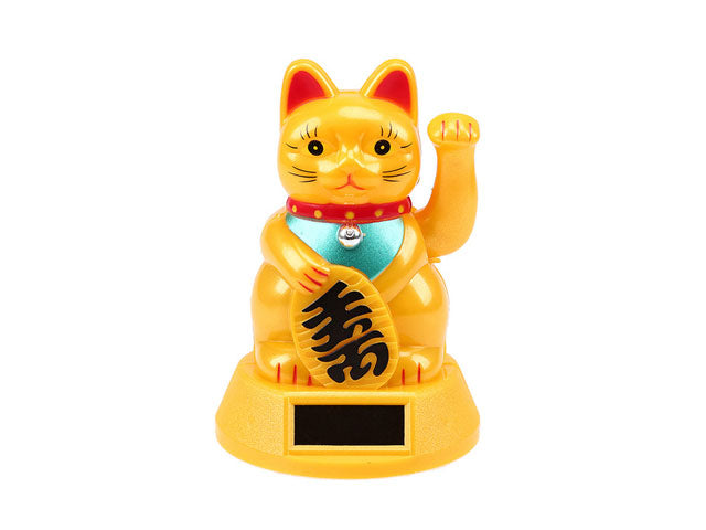 Dual Powered (Solar and Battery) Hand Motion Lucky Cat