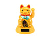 Dual Powered (Solar & Battery) Hand Motion Lucky Cat - Yellow