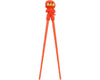 Red chopstick helper with silicon ninja attached